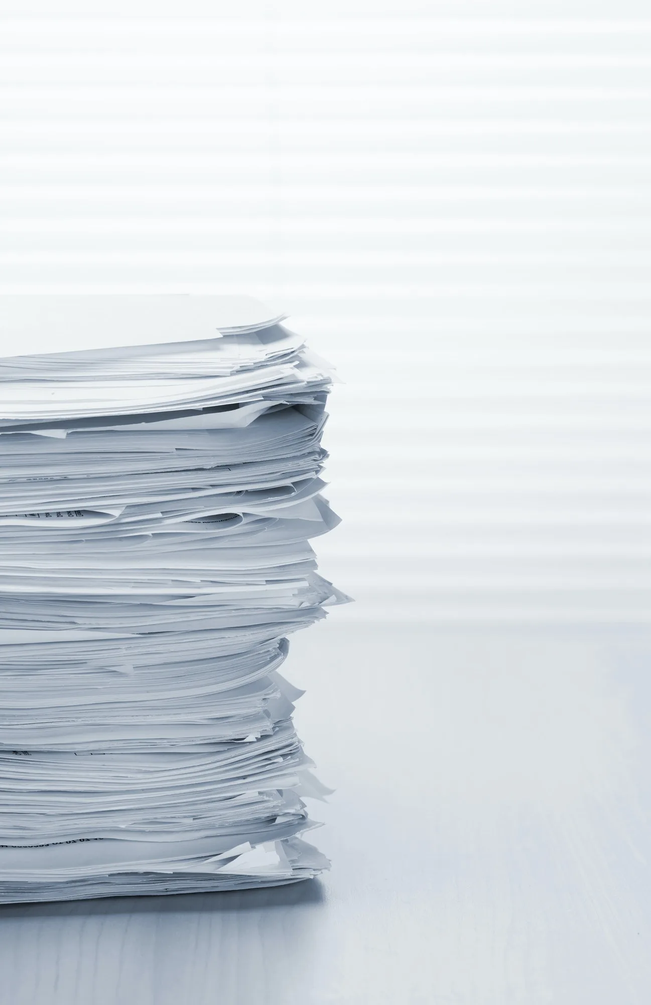 Stack of paper documents